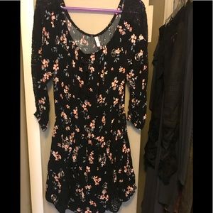 Xhilaration floral shorts romper